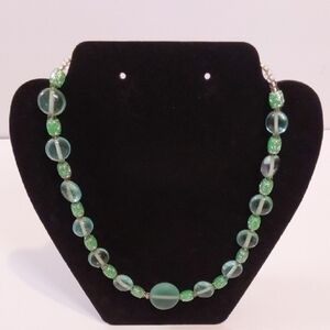 Chic Green Beaded Necklace